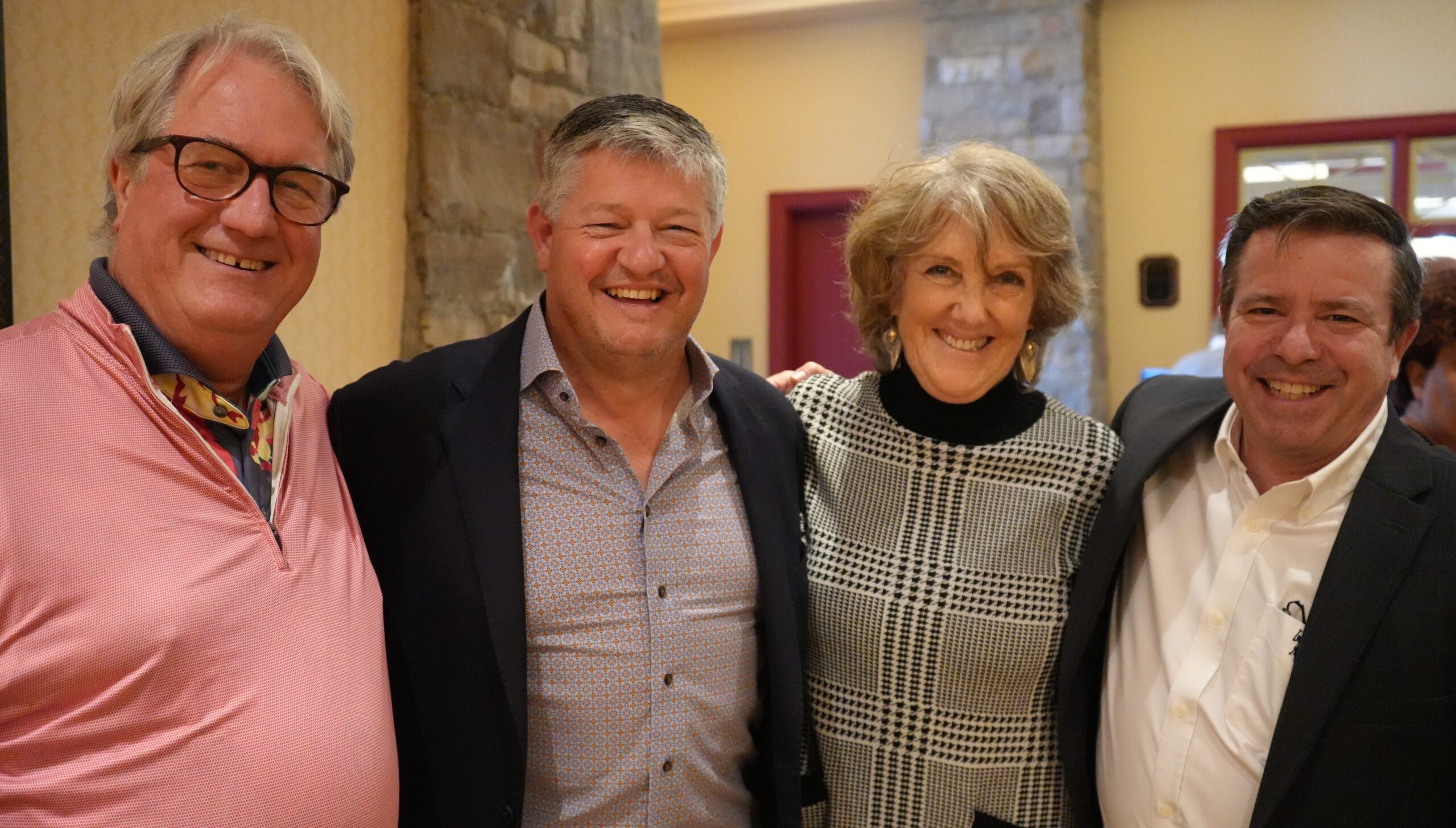 Muskoka Lakes and District of Muskoka Councillor Guy Burry, Scott Aitchison, Huntsville Mayor Nancy Alcock, Huntsville and District of Muskoka Councillor Bob Stone
